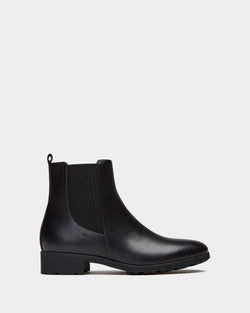 Bootie in Black Leather