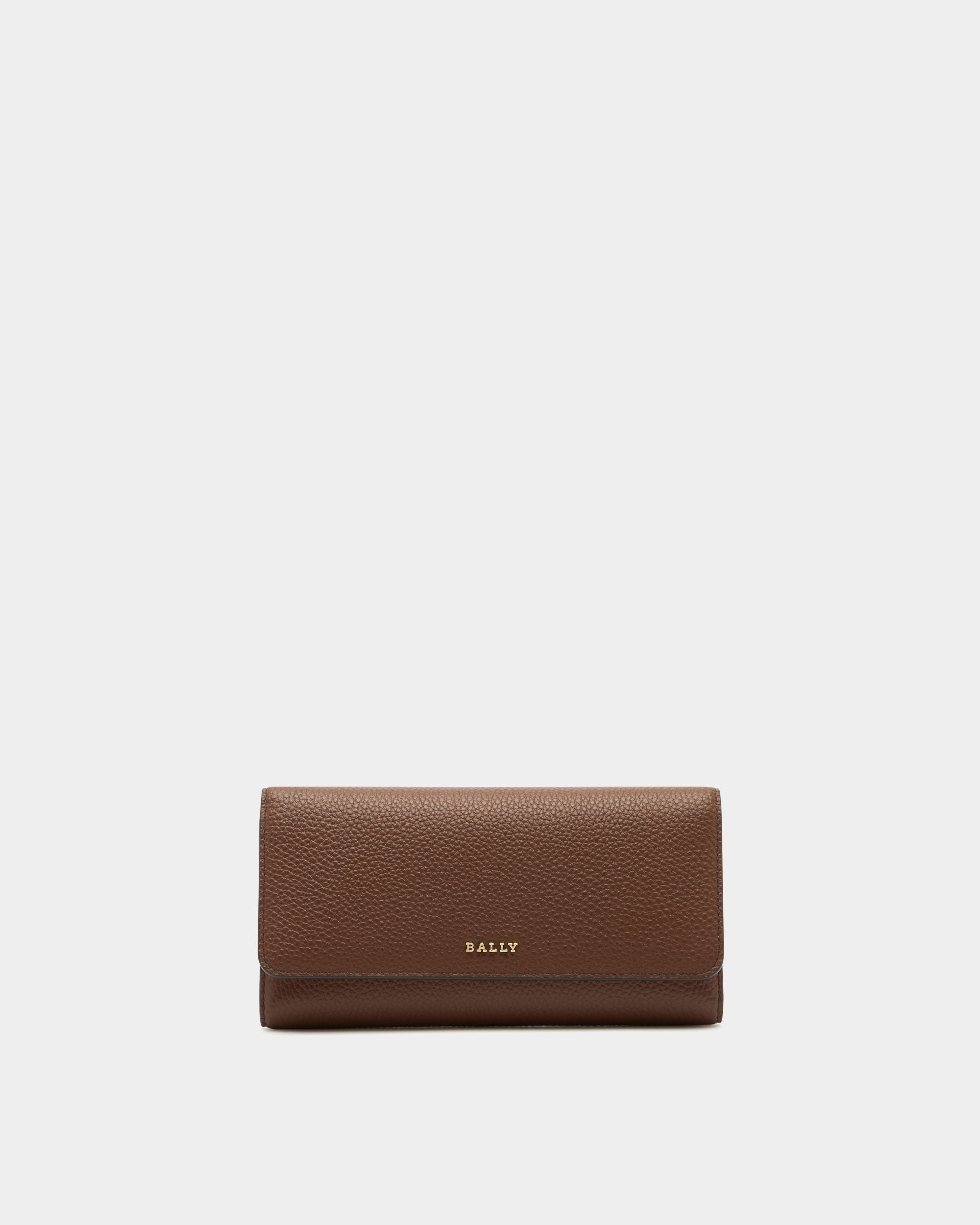 Bally Global - Long Wallet in Brown Grained Leather - Brown