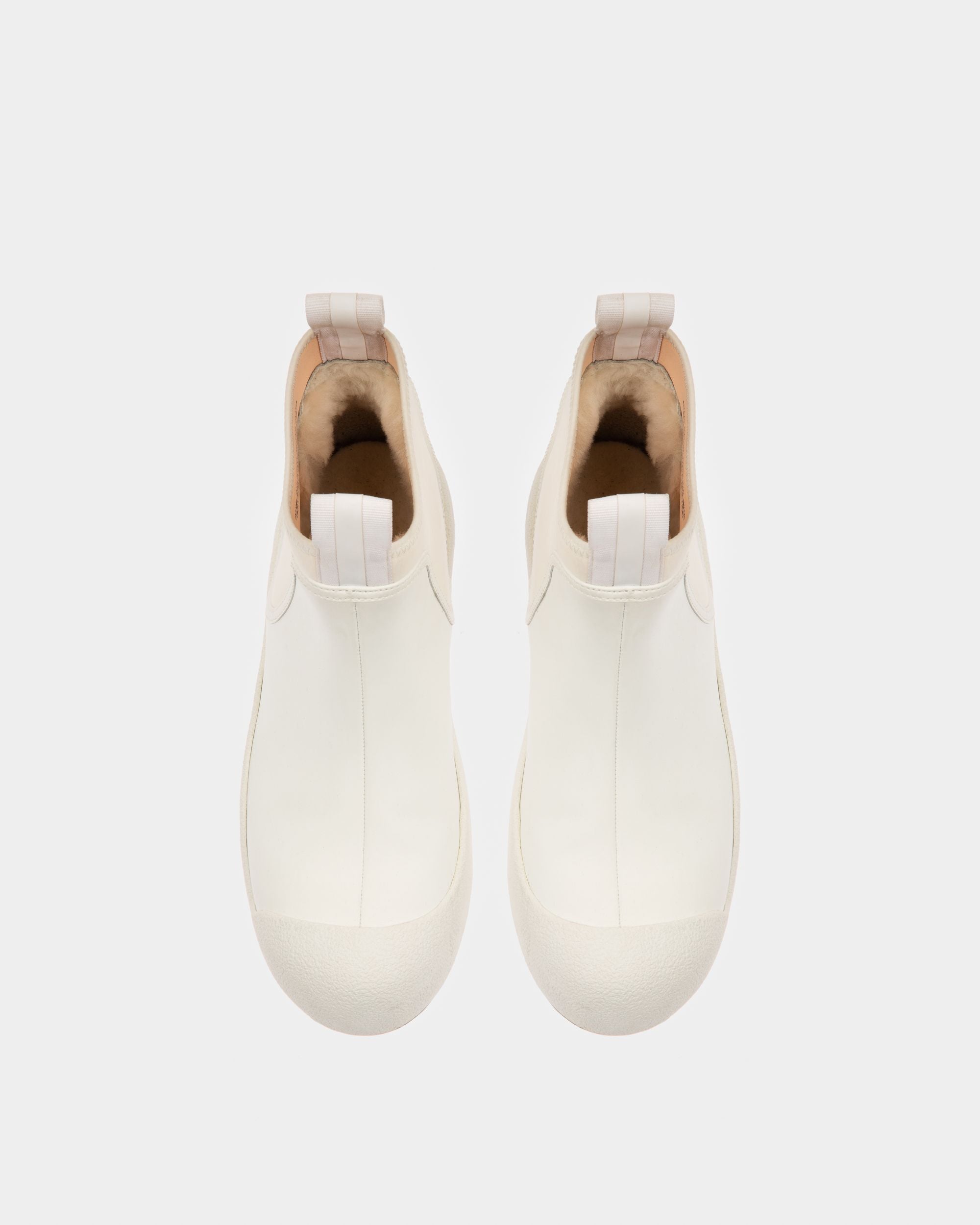 Bally Global - Gadey Leather And Rubber Boots In White - White