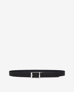Reversible And Adjustable Belt in Black Leather