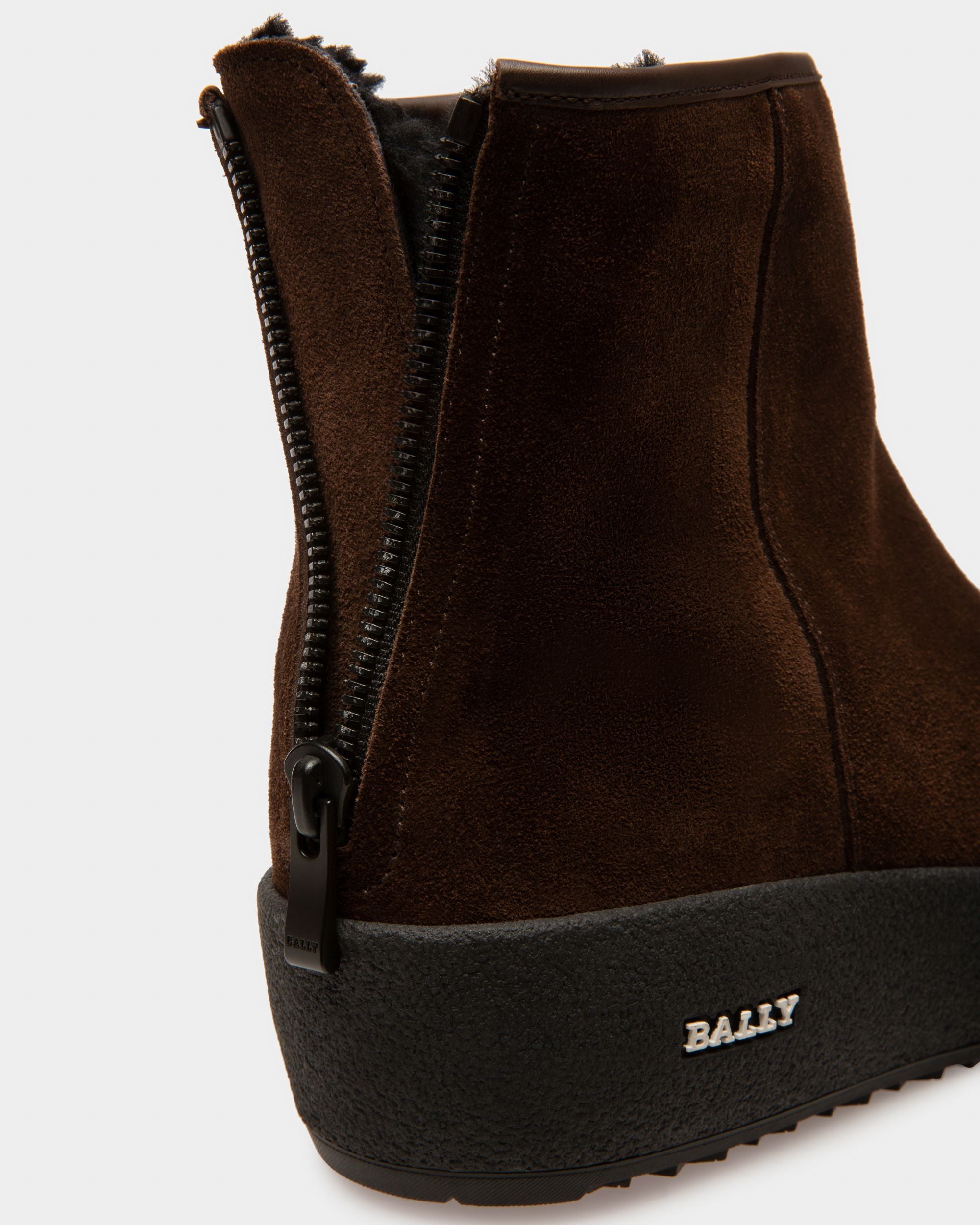 Bally Global - Guard Botas De Piel Para La Nieve En Marrón - Marrón