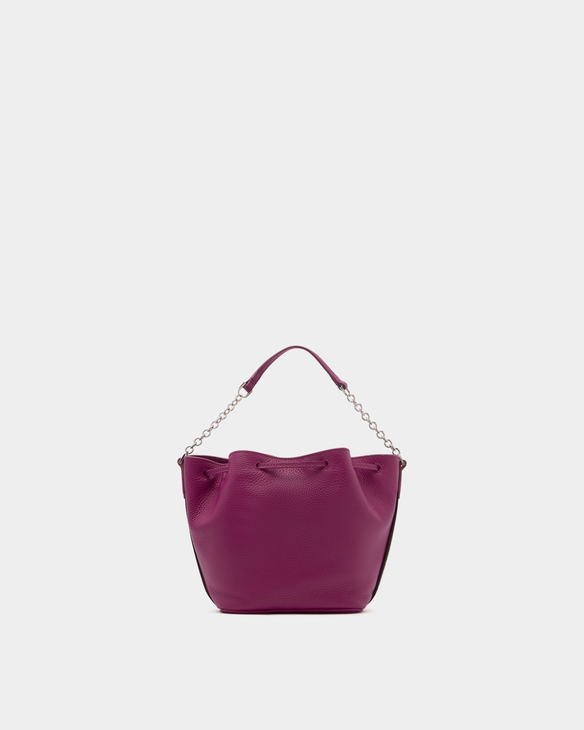 Bally Global - Bucket Bag In Purple Leather - Purple