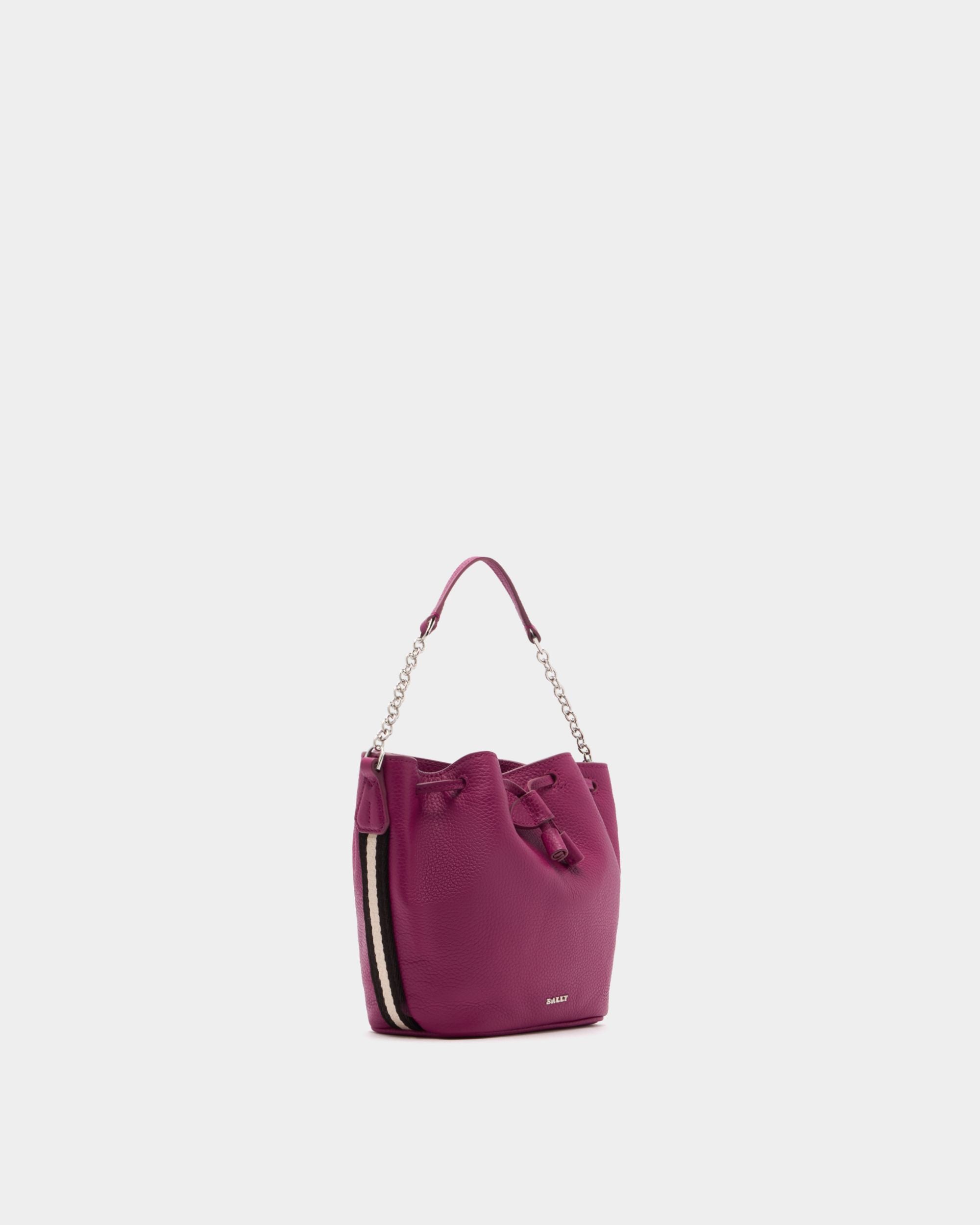 Bally Global - Bucket Bag In Purple Leather - Purple