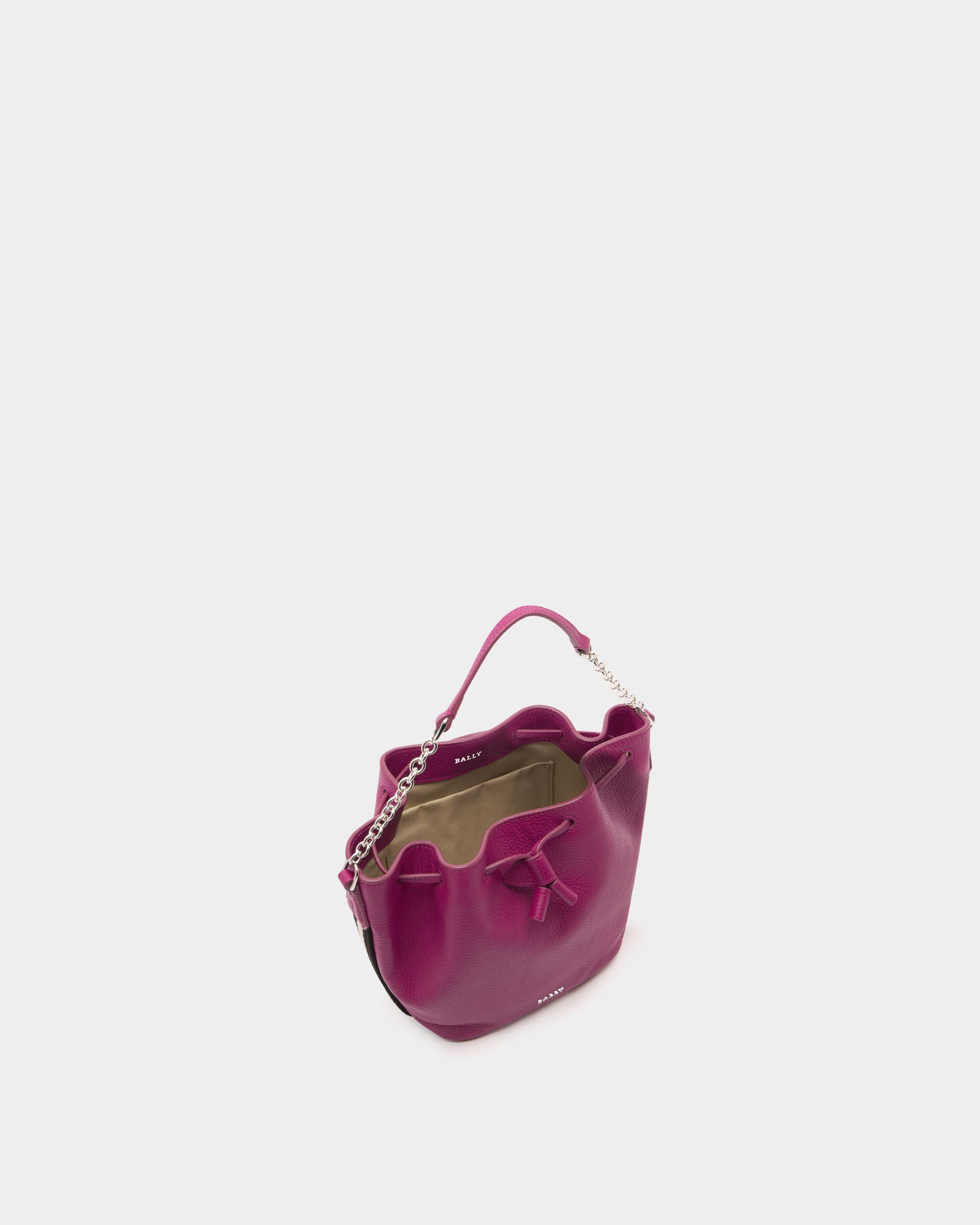 Bally Global - Bucket Bag In Purple Leather - Purple