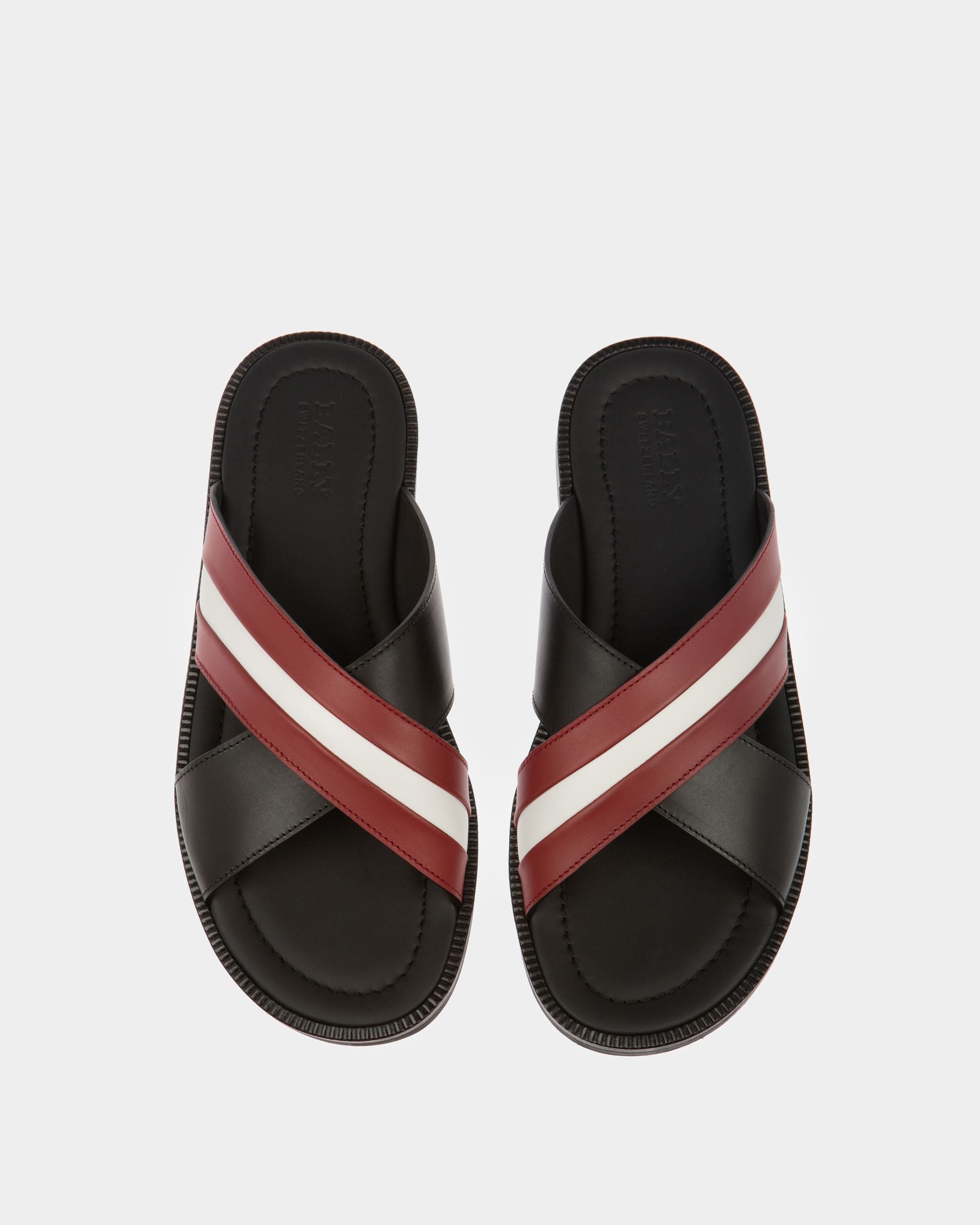 Bally Global - Jaabir Leather Sandals In Black - Black
