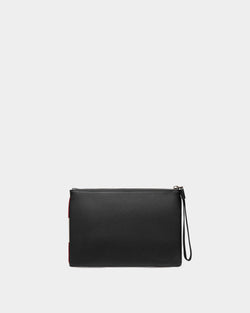Men's Black Leather Casual Clutch