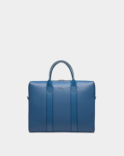 Elter Bolso Ejecutivo De Piel En Azul Neón