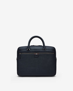 Cartable En Cuir Bleu