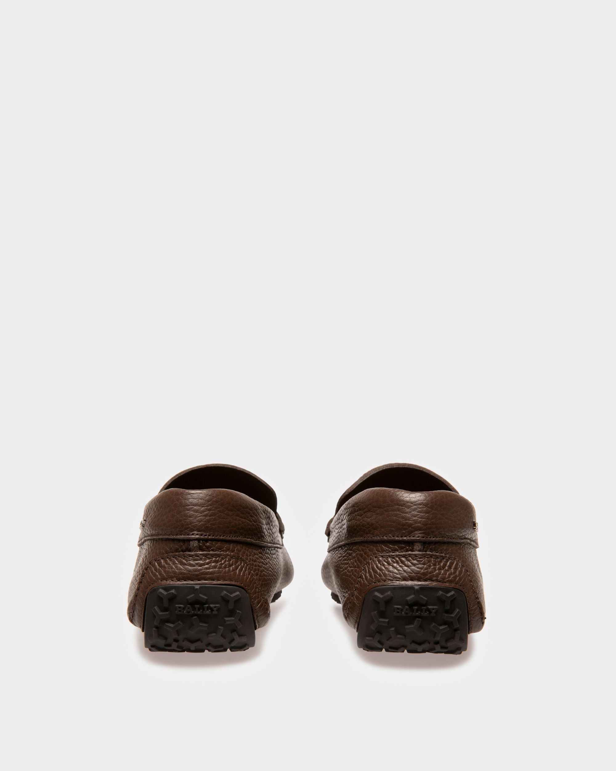 Bally Global - Parsal Leather Drivers In Coffee - Brown