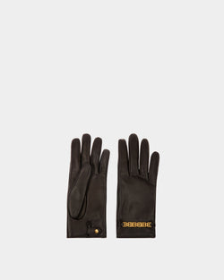 Leather Gloves In Black