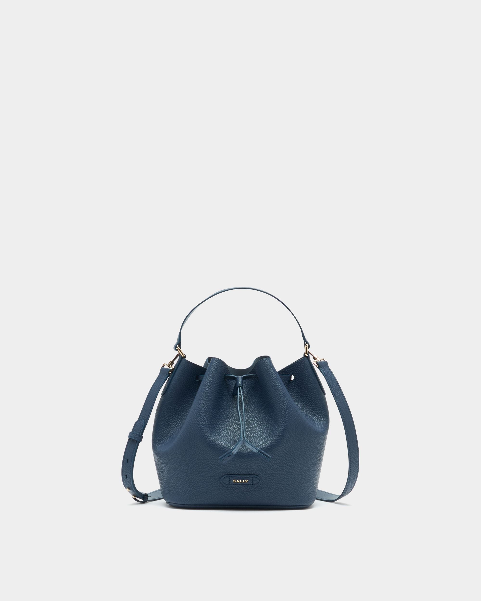 Bally Global - Bucket Bag In Blue Leather - Blue
