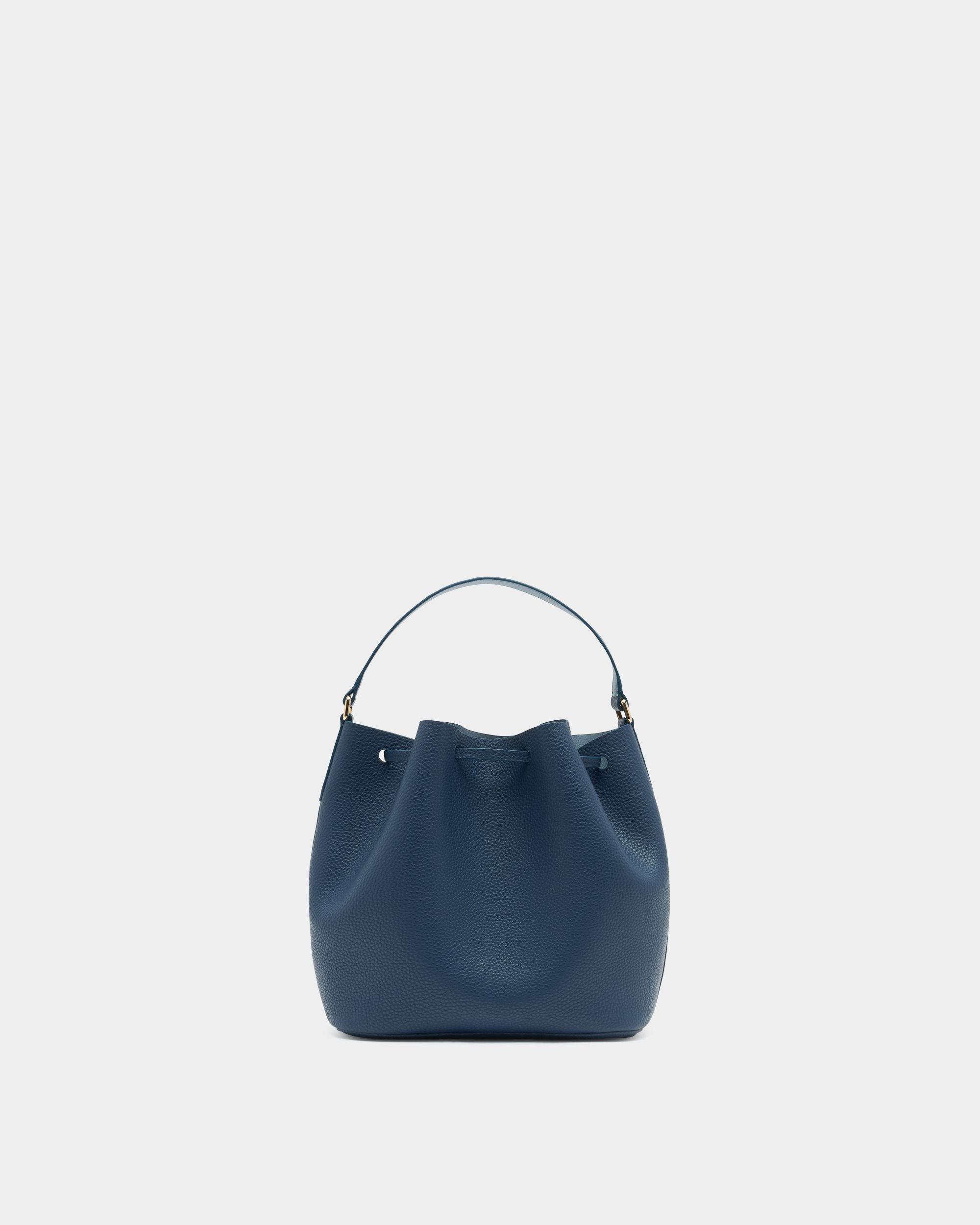 Bally Global - Bucket Bag In Blue Leather - Blue