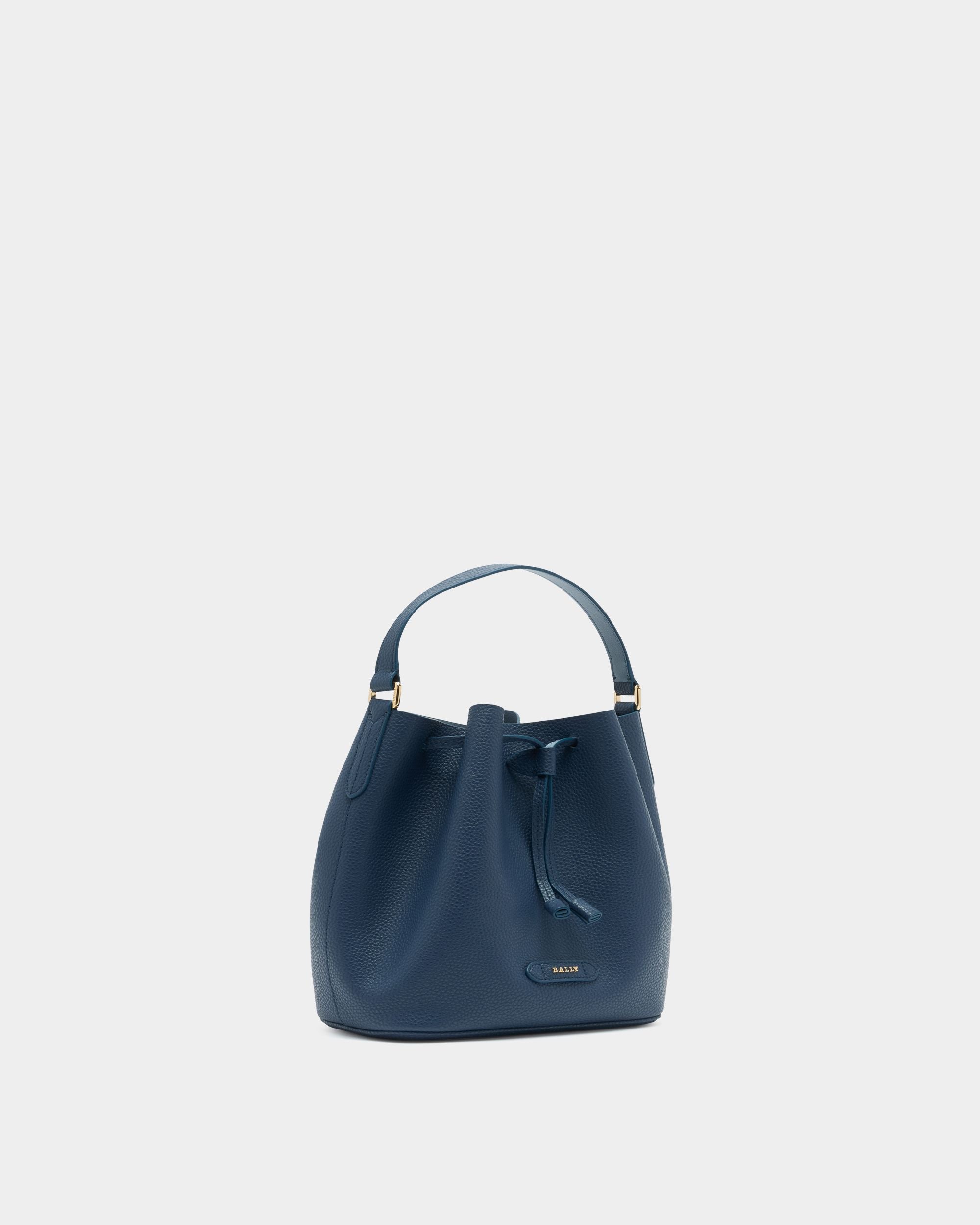 Bally Global - Bucket Bag In Blue Leather - Blue