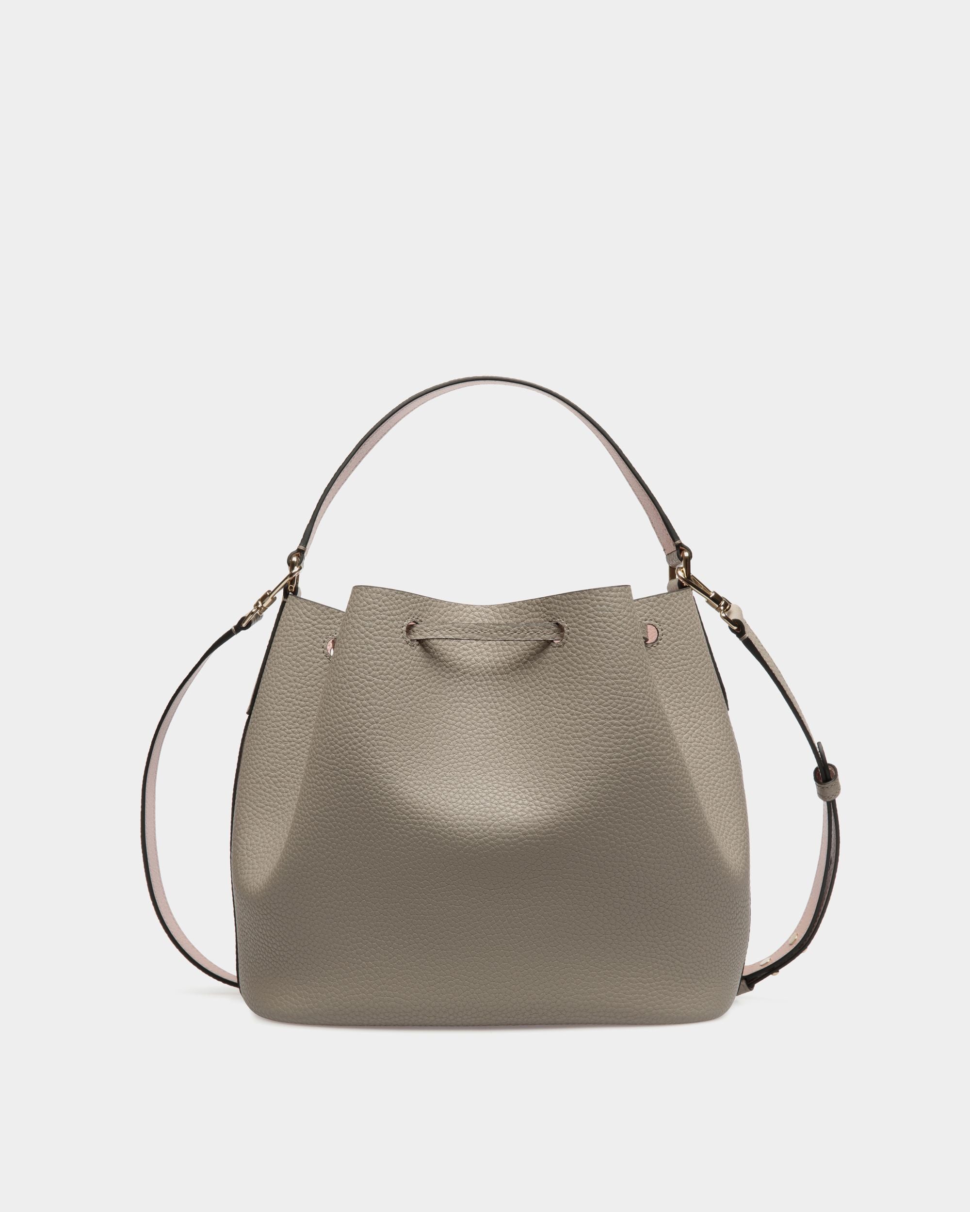 Bally Global - Bucket Bag in Taupe Grained Leather - Brown