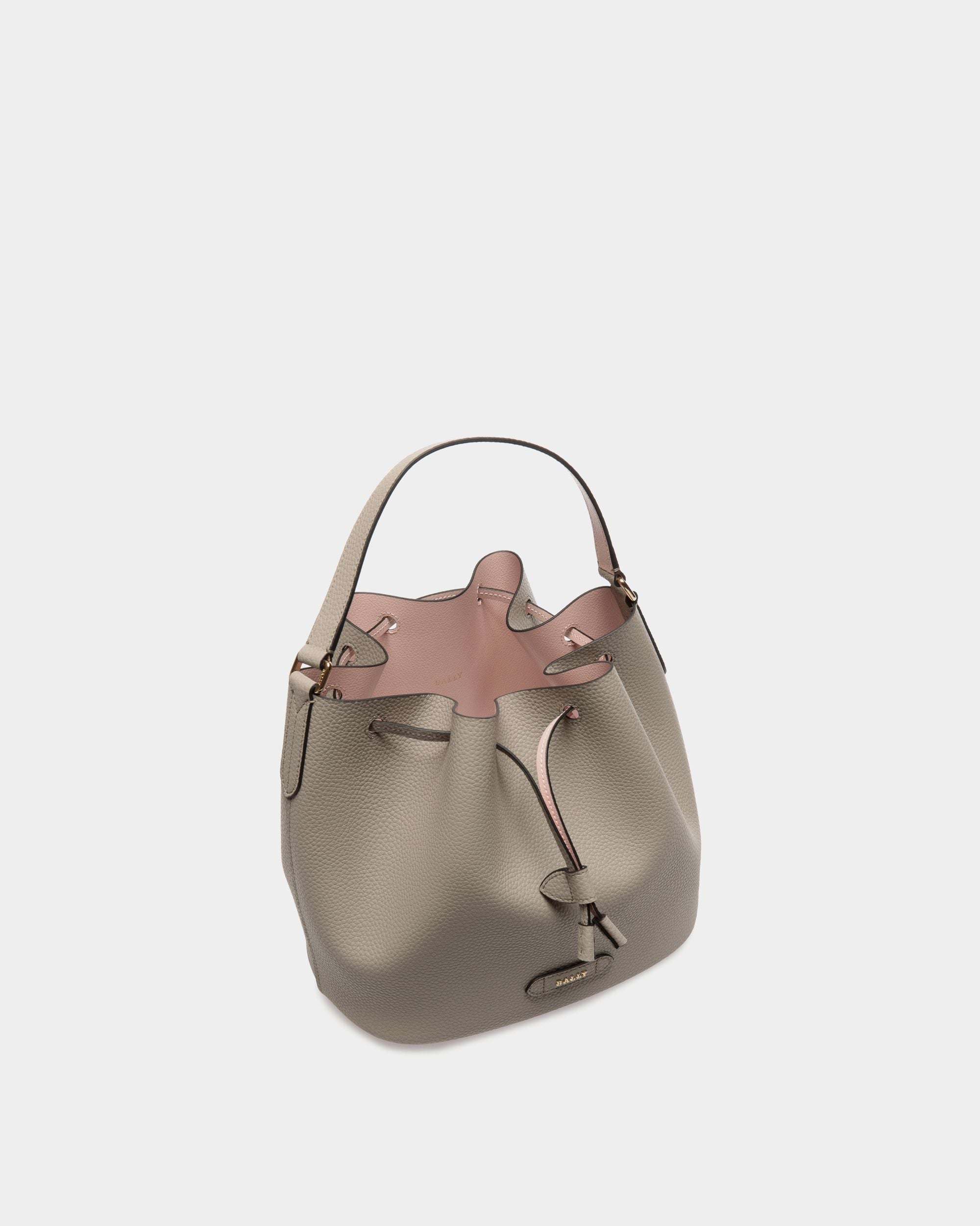 Bally Global - Bucket Bag in Taupe Grained Leather - Brown