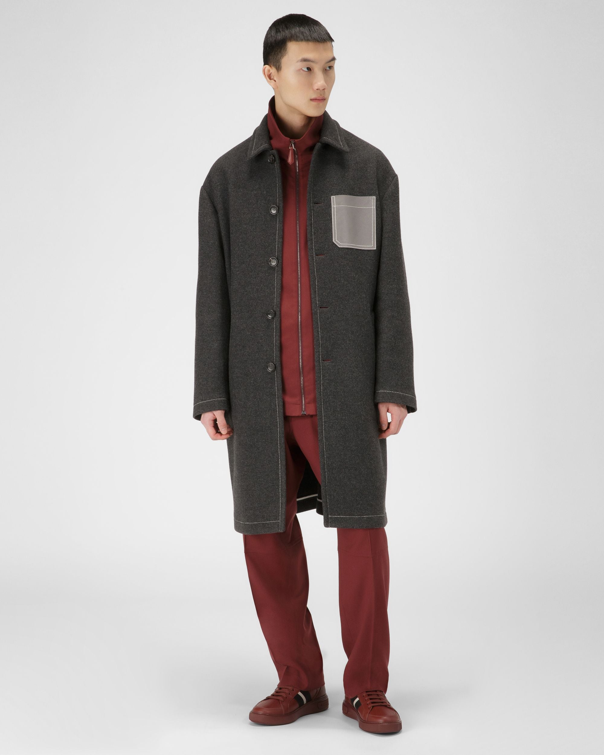 Bally Global - Moony Leather Sneakers In Heritage Red - Red