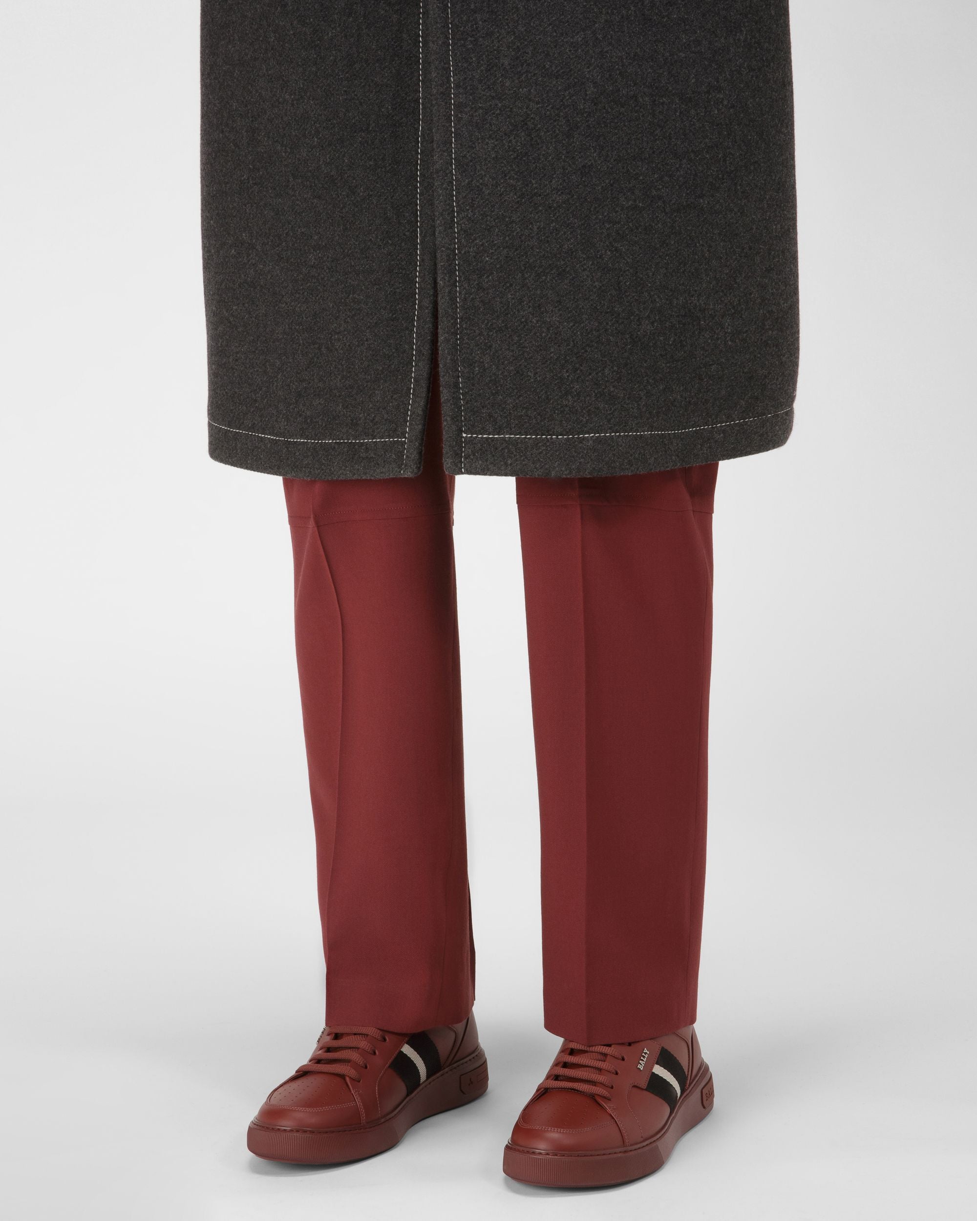 Bally Global - Moony Leather Sneakers In Heritage Red - Red