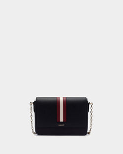 Women's Black Leather Crossbody Bag