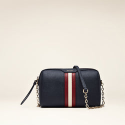 Women's Blue Striped Shoulder Bag