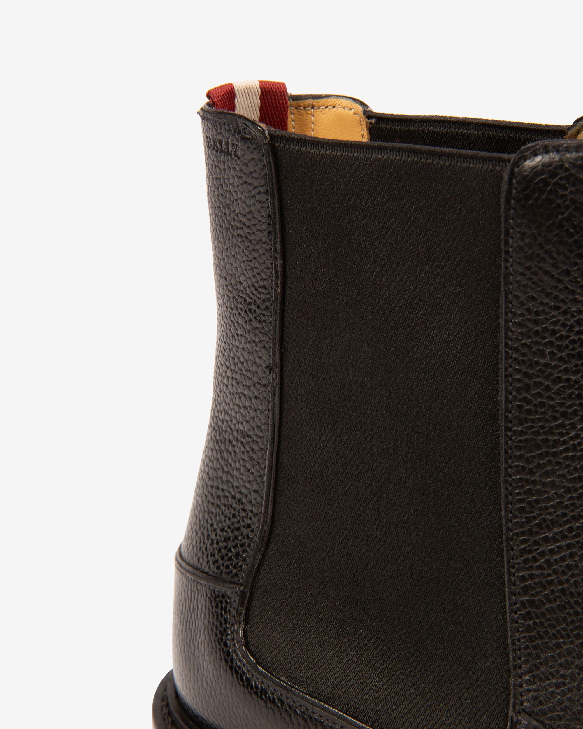 Bally Global - Nimir Botines En Cuero Negro - Negro