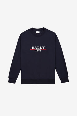 Sweatshirt in Blue Cotton Knit