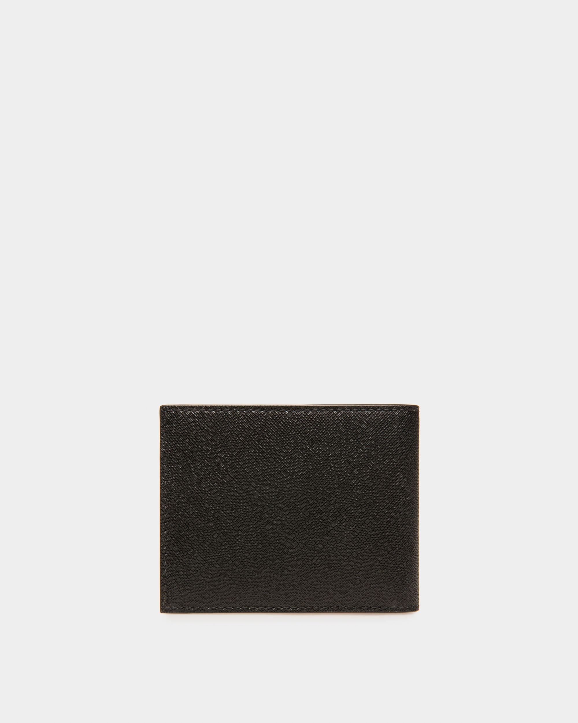Men's Black Bevye Recycled Leather Wallet In Black | Bally Global
