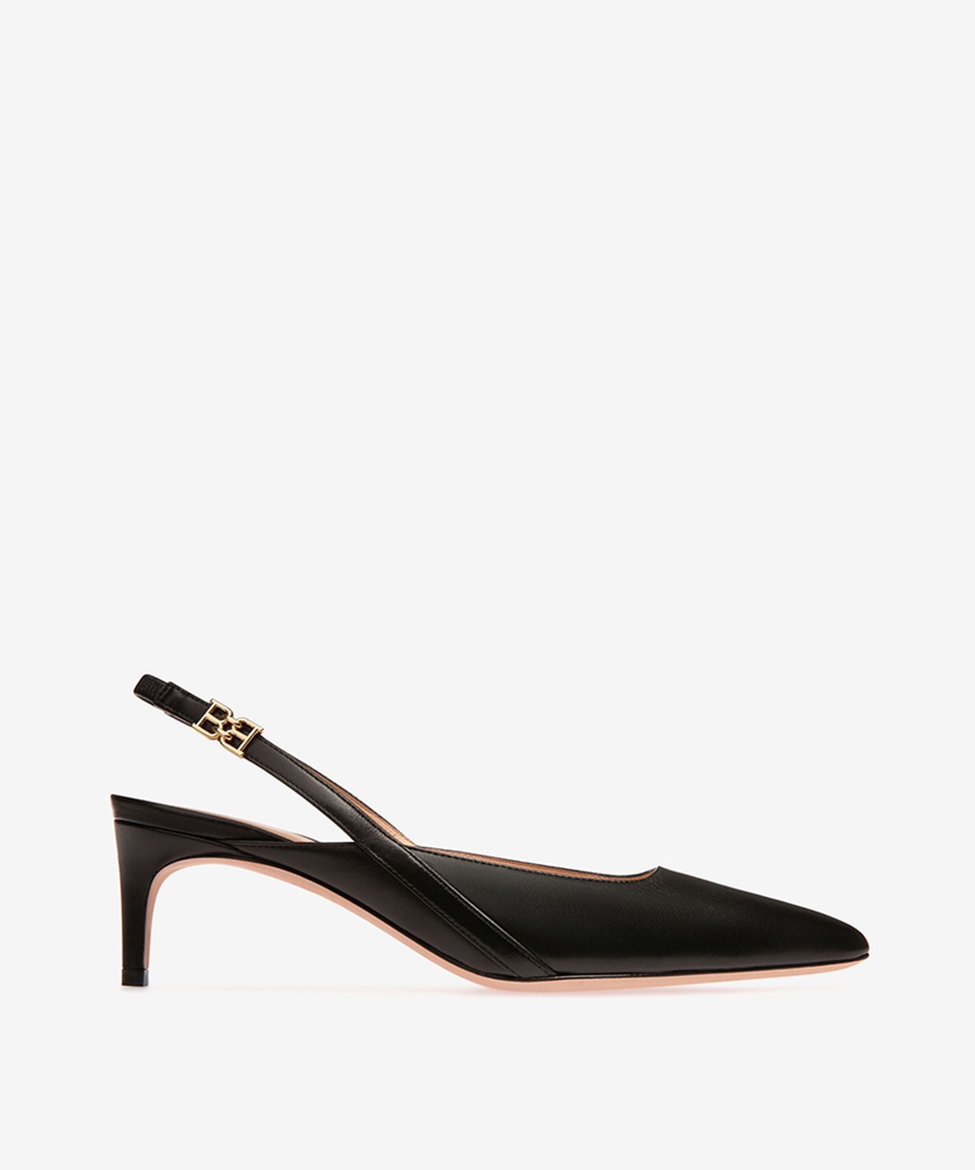 Bally Global - Edeline Escarpins À Bride Arrière En Cuir Noir - Noir