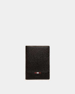 Cartera De Piel Repujada Negra