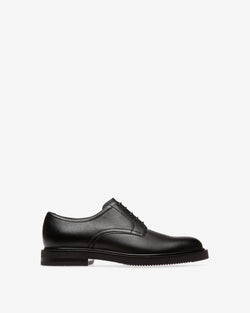 Lace-Ups In Black Leather