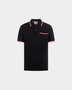 Polo De Piqué De Algodón Negro
