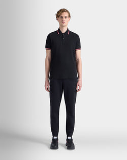 Polo In Black Cotton