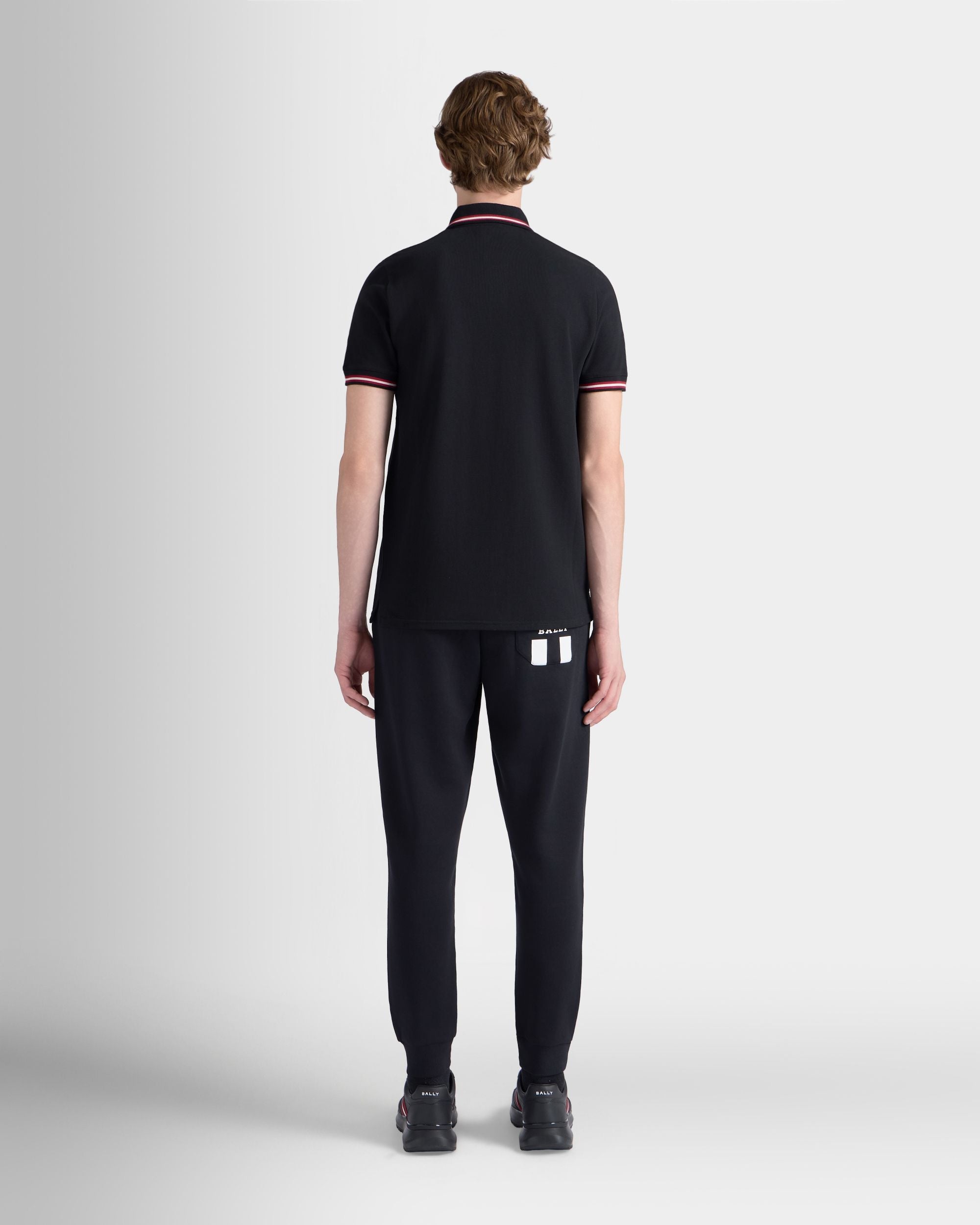 Bally Global - Polo In Black Cotton - Black