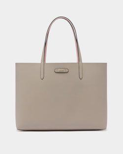 Tote Bag in Taupe Grained Leather