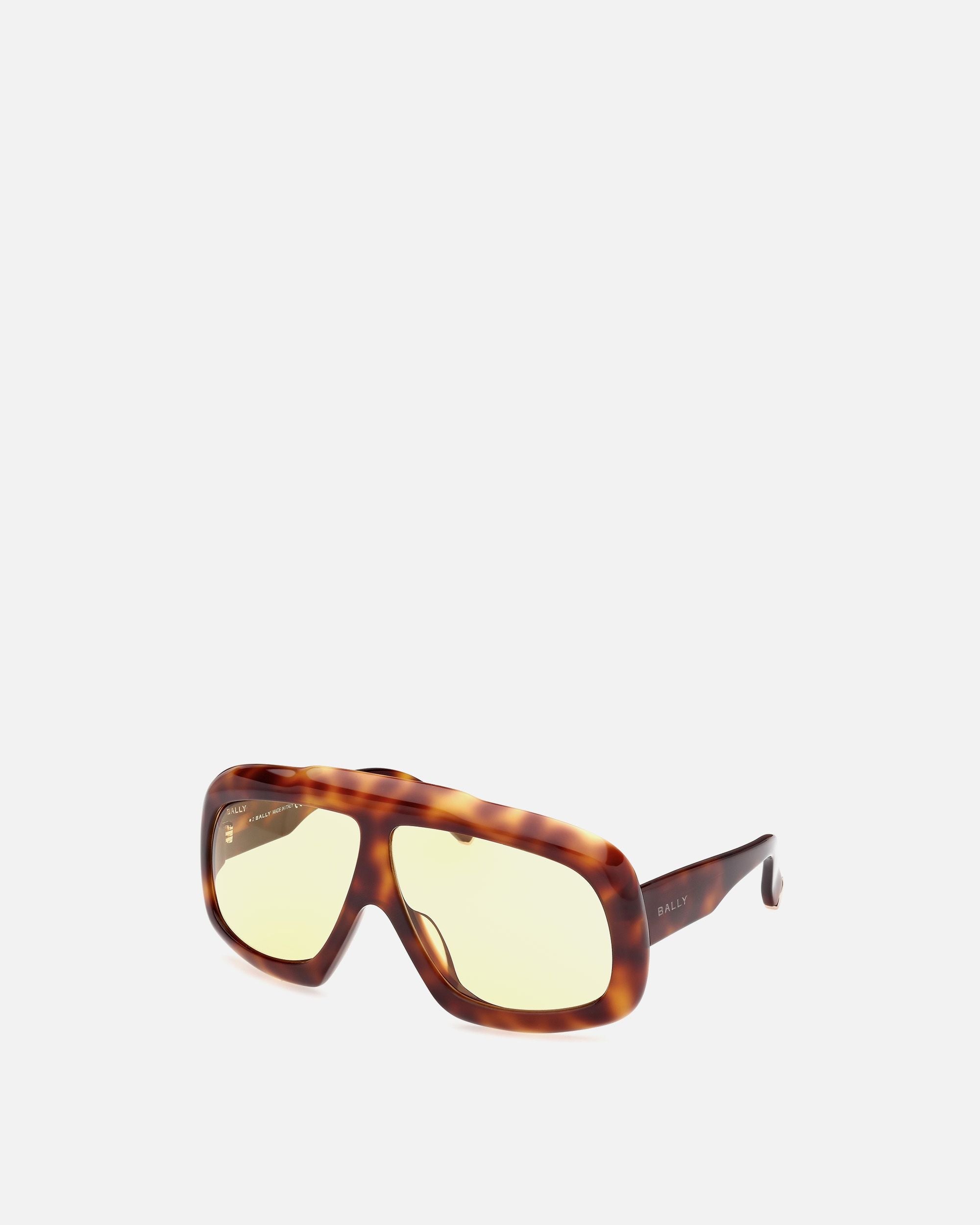 Bally Global - Eyger Acetate Sunglasses in Havana and Yellow - Brown