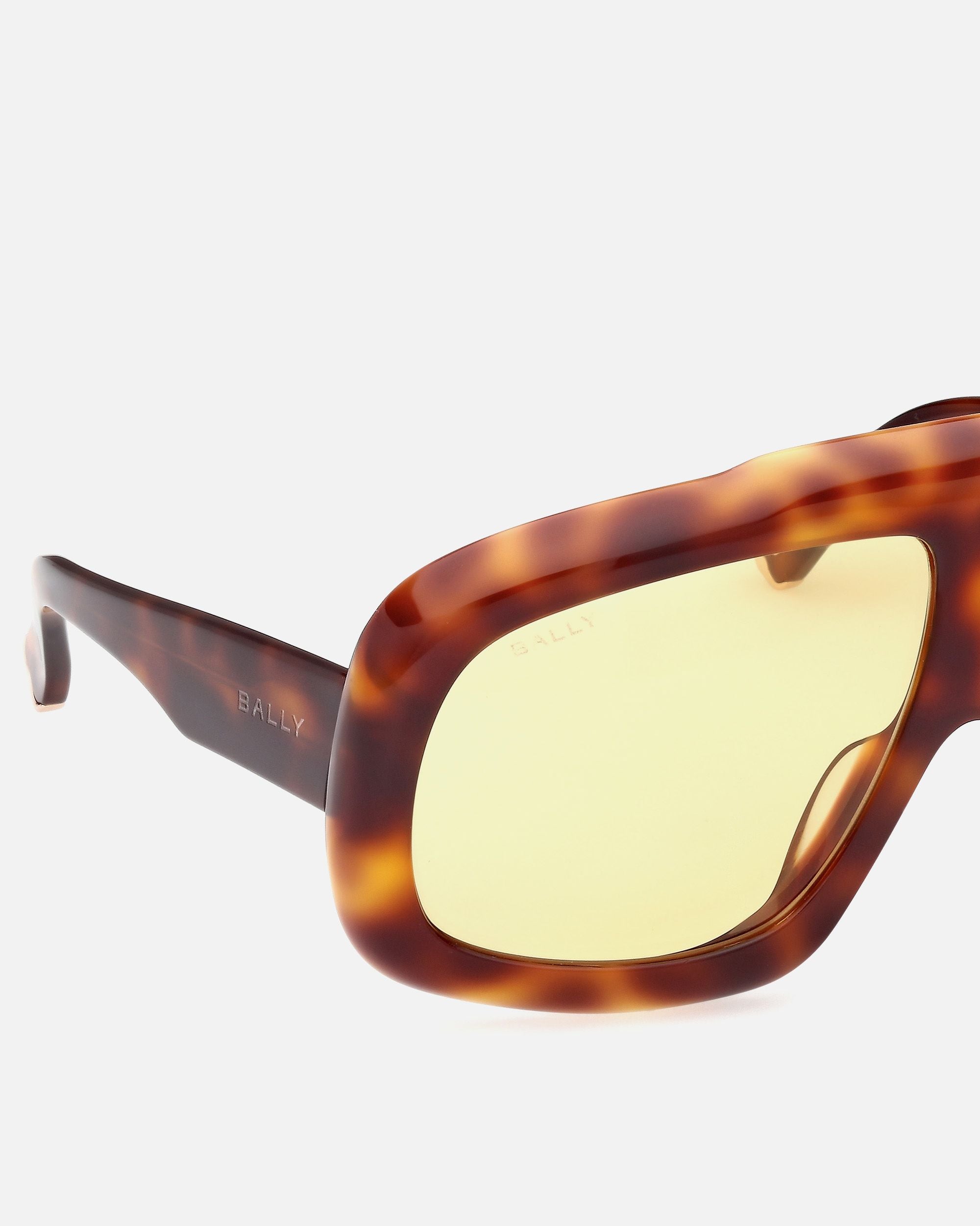 Bally Global - Eyger Acetate Sunglasses in Havana and Yellow - Brown