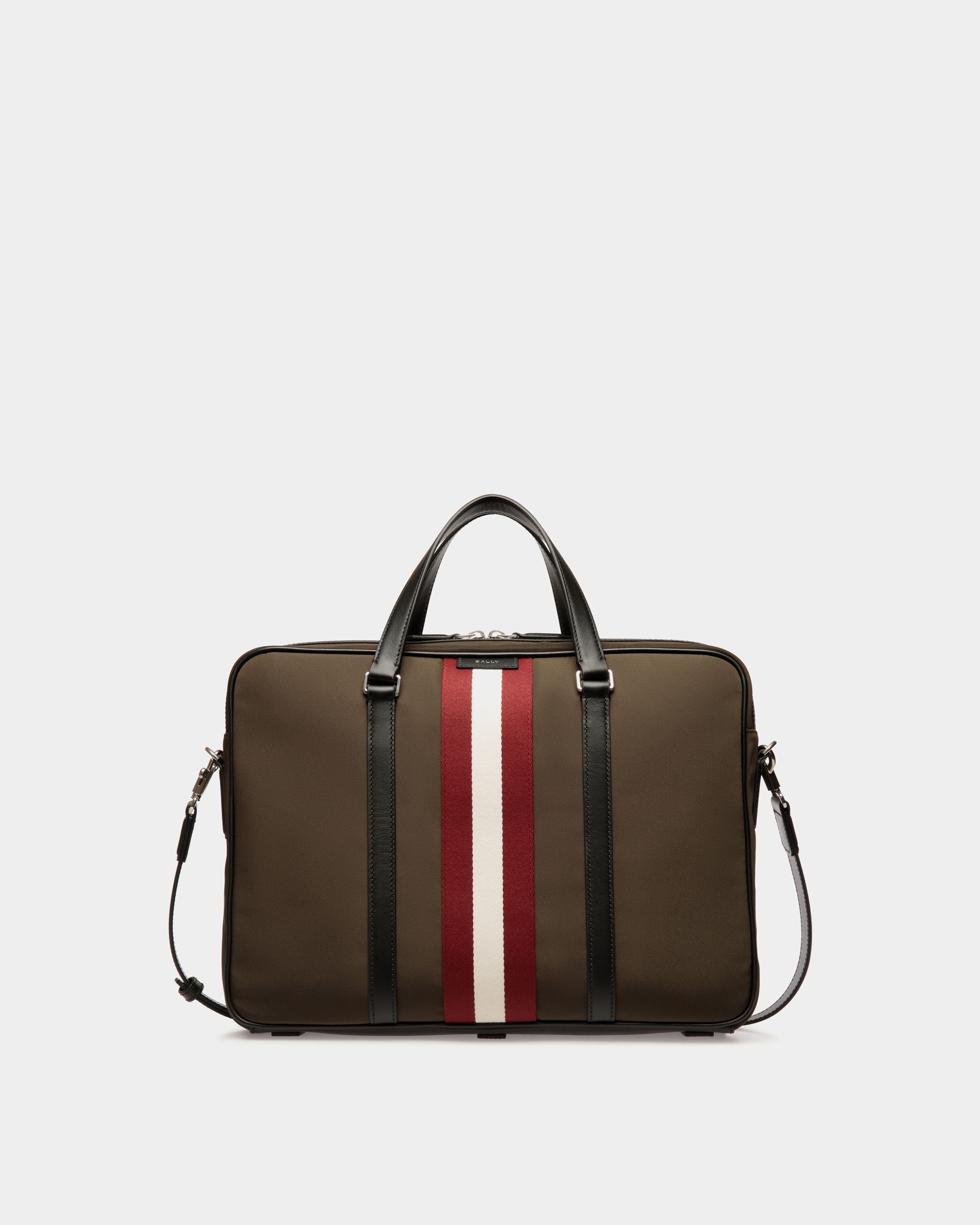 Bally Global - Maletín Code De Nailon Military Green - Verde