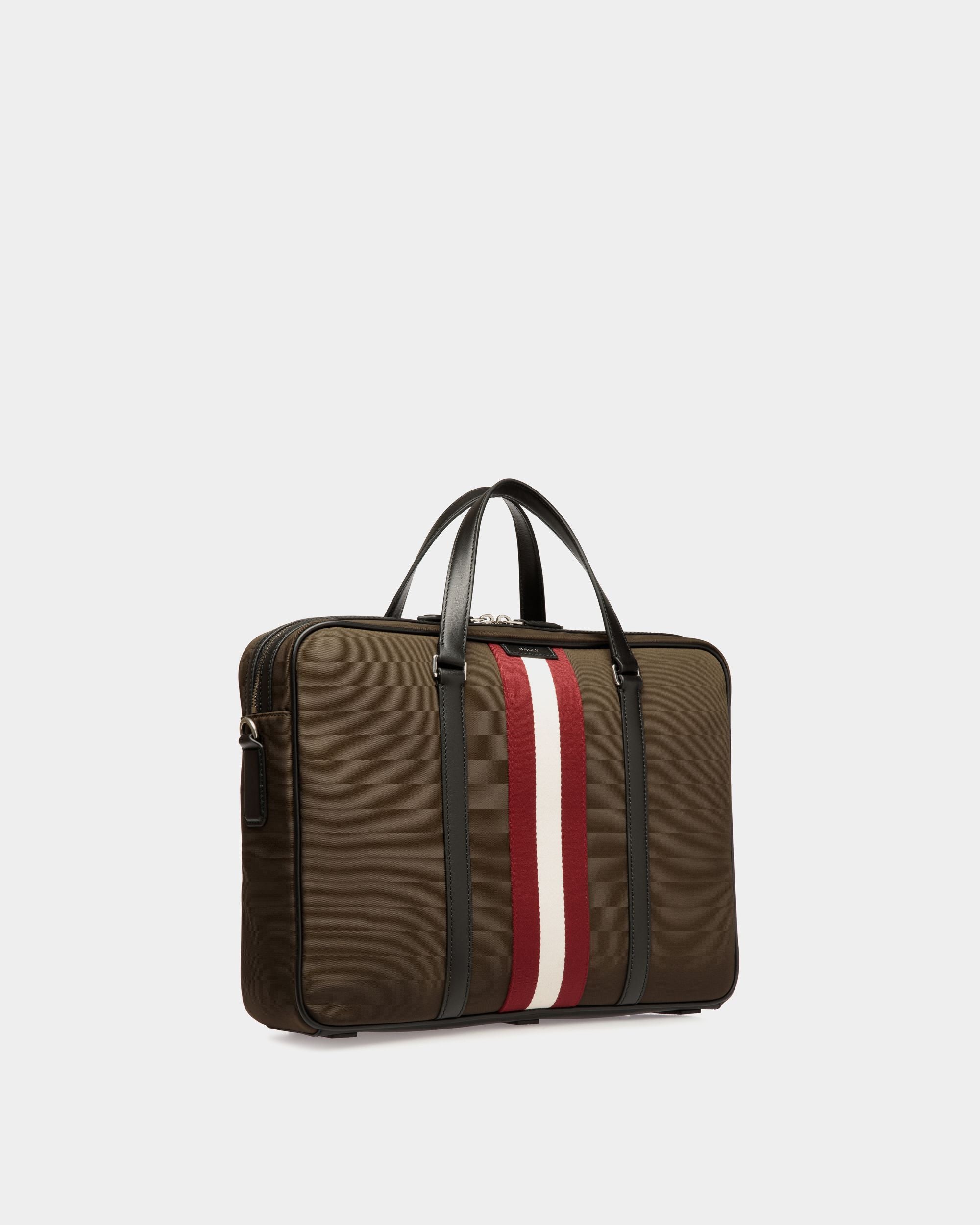 Bally Global - Maletín Code De Nailon Military Green - Verde