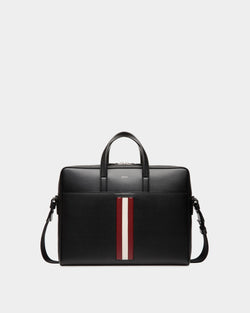 Mythos Briefcase In Black Recycled Leather