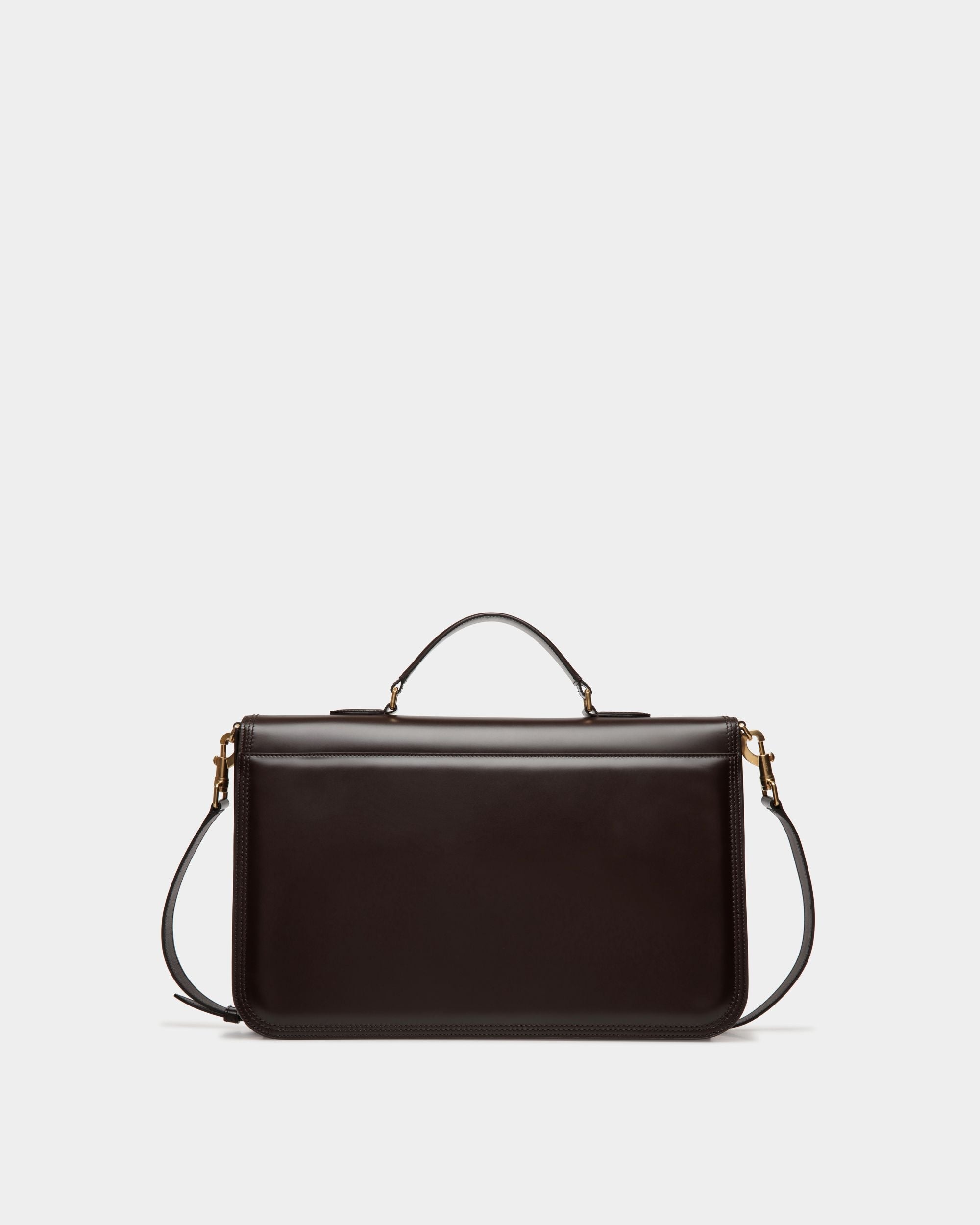 Bally Global - Beckett Briefcase In Ebano Leather - Marron