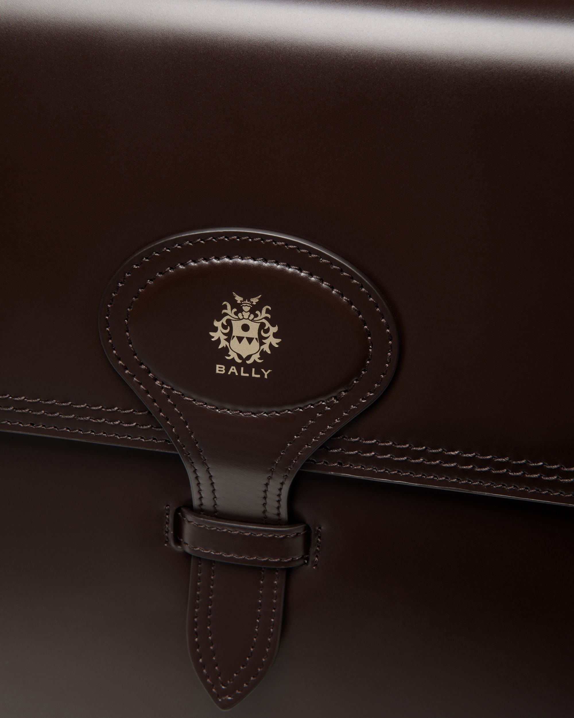 Bally Global - Beckett Briefcase In Ebano Leather - Marron