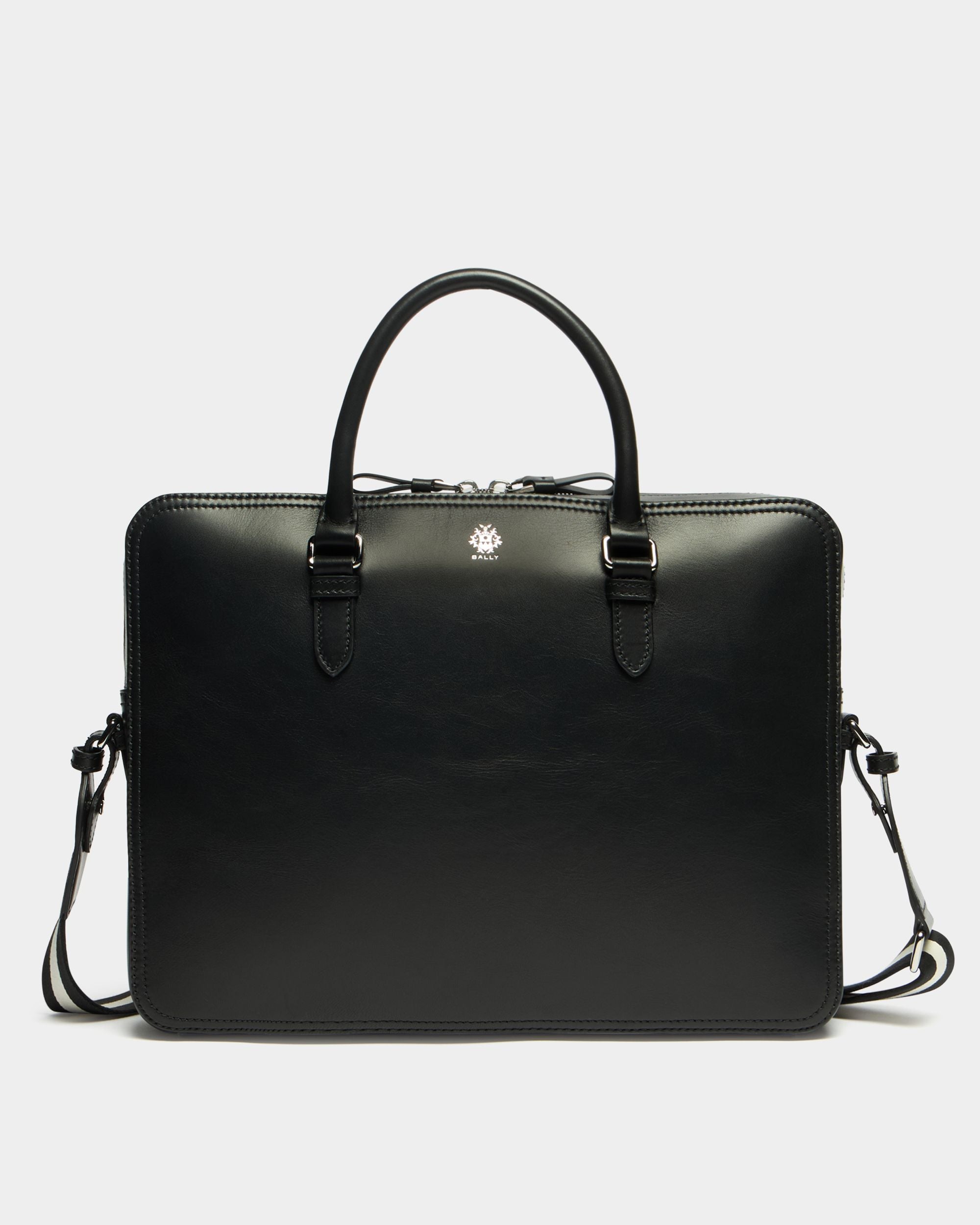 Bally Global - Ray Briefcase in Black Leather - Black