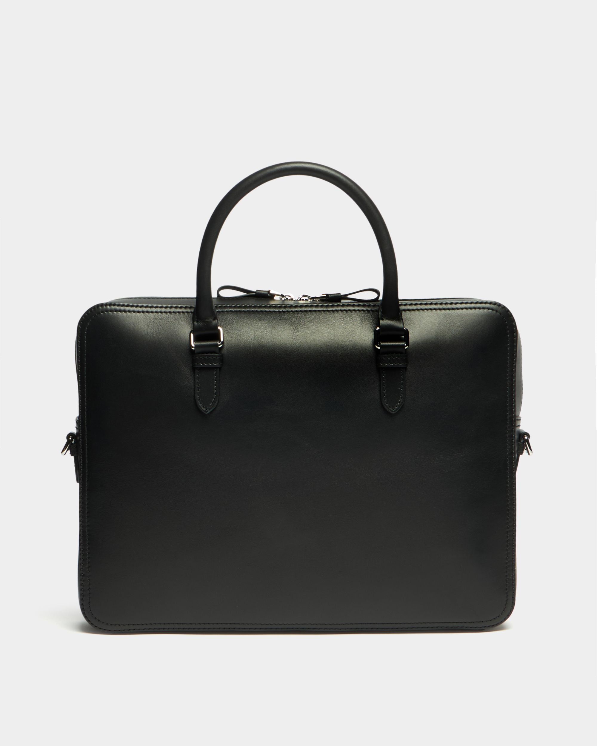 Bally Global - Ray Briefcase in Black Leather - Black