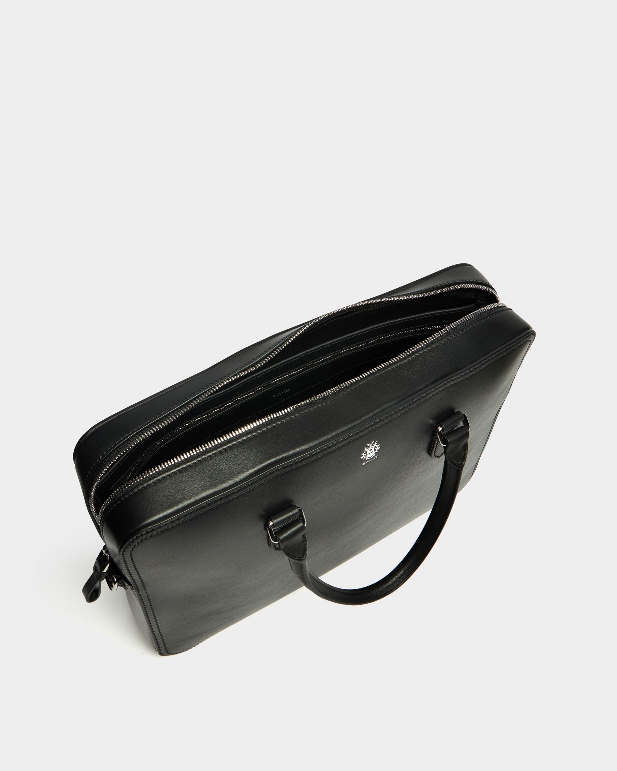 Bally Global - Ray Briefcase in Black Leather - Black