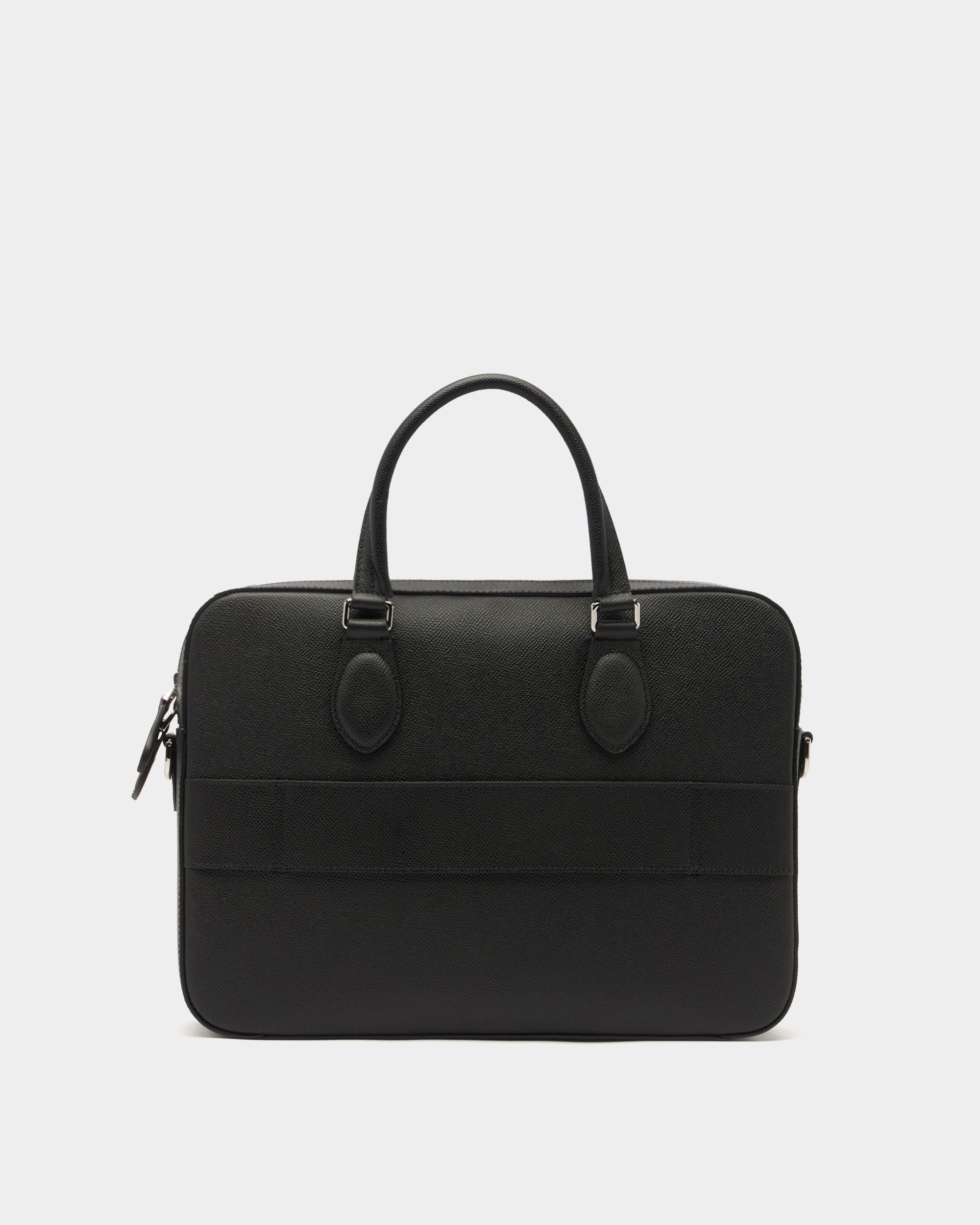 Bally Global - Beckett Briefcase in Black Leather - Black