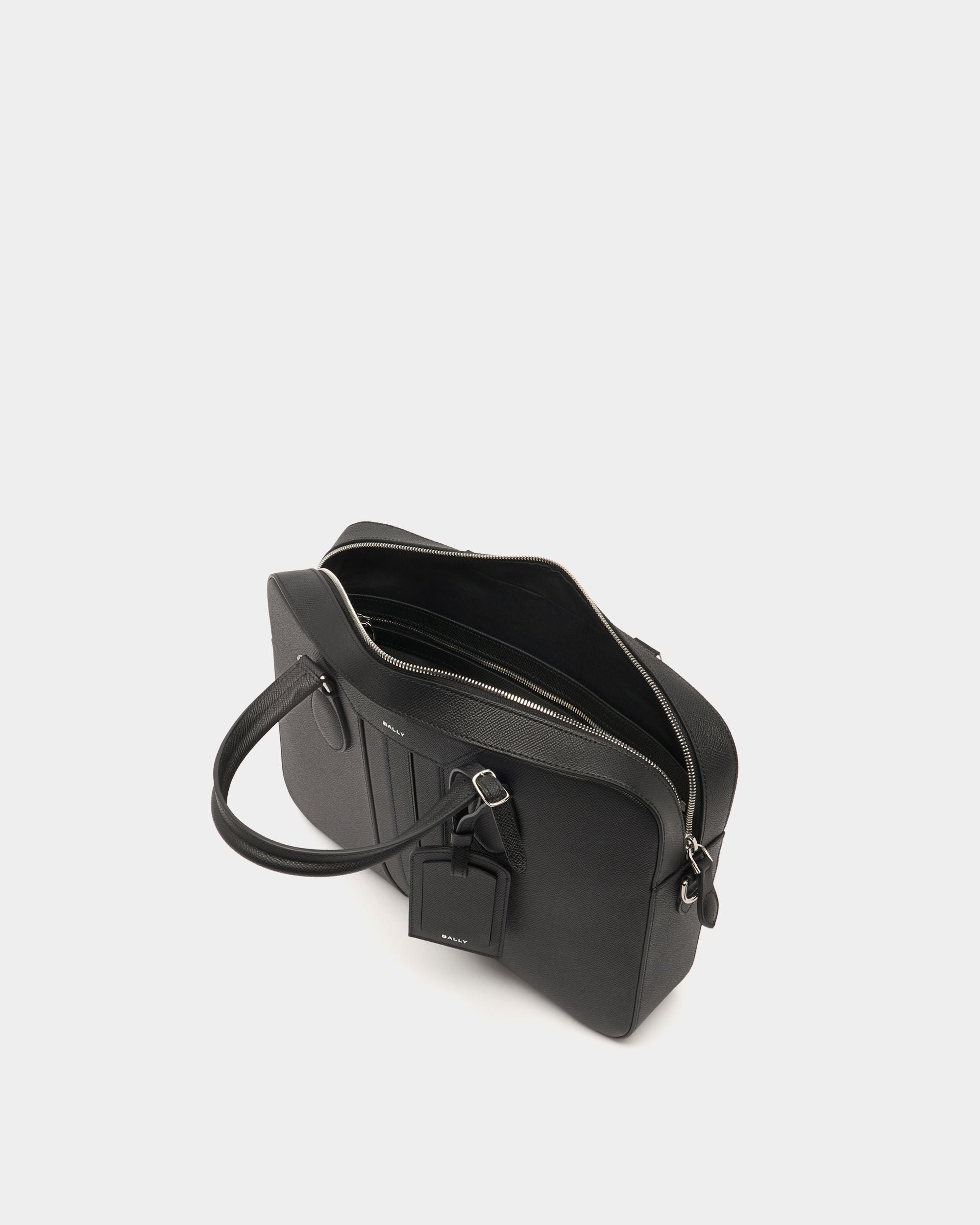 Bally Global - Beckett Briefcase in Black Leather - Black