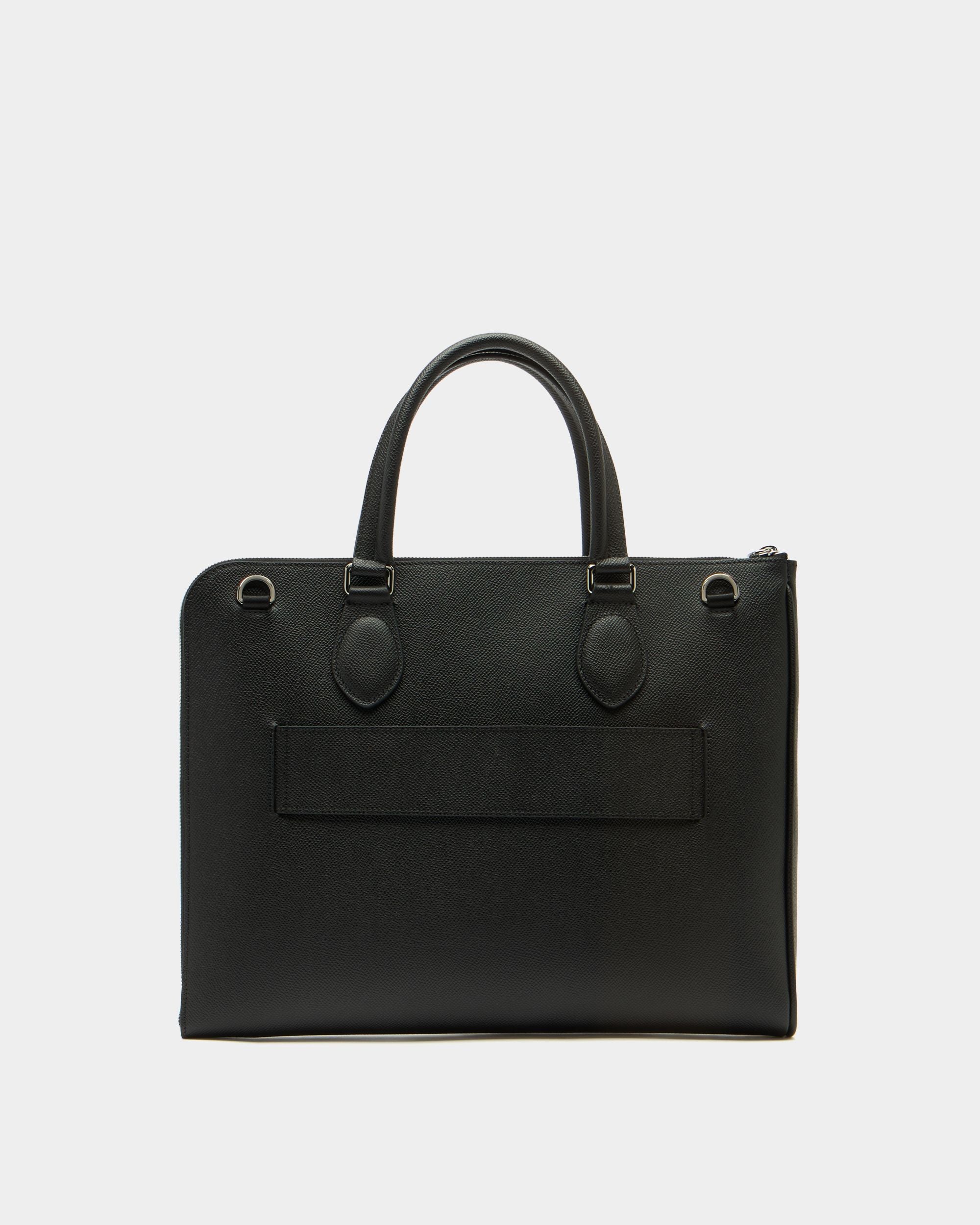 Bally Global - Beckett Briefcase in Black Leather - Black