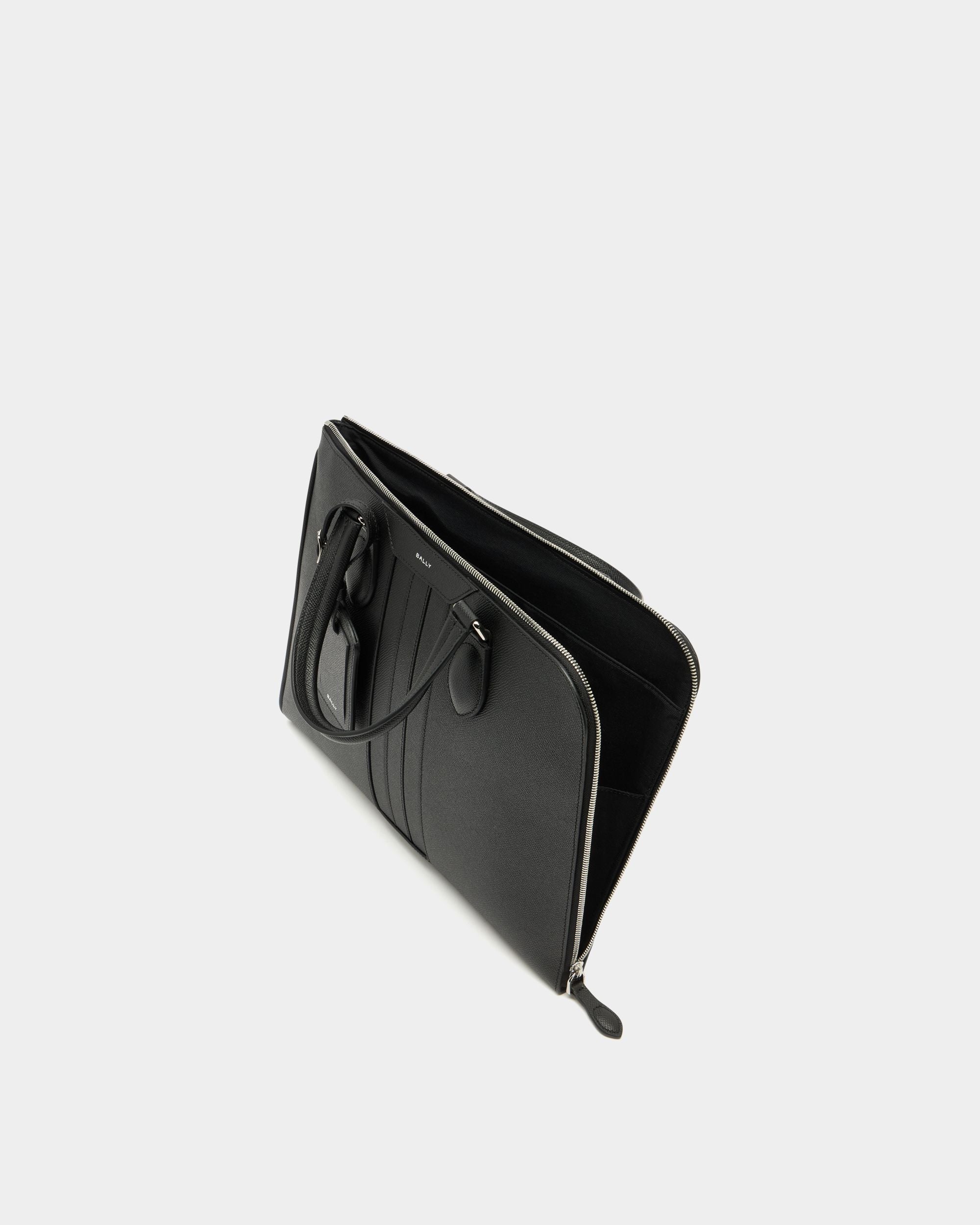 Bally Global - Beckett Briefcase in Black Leather - Black