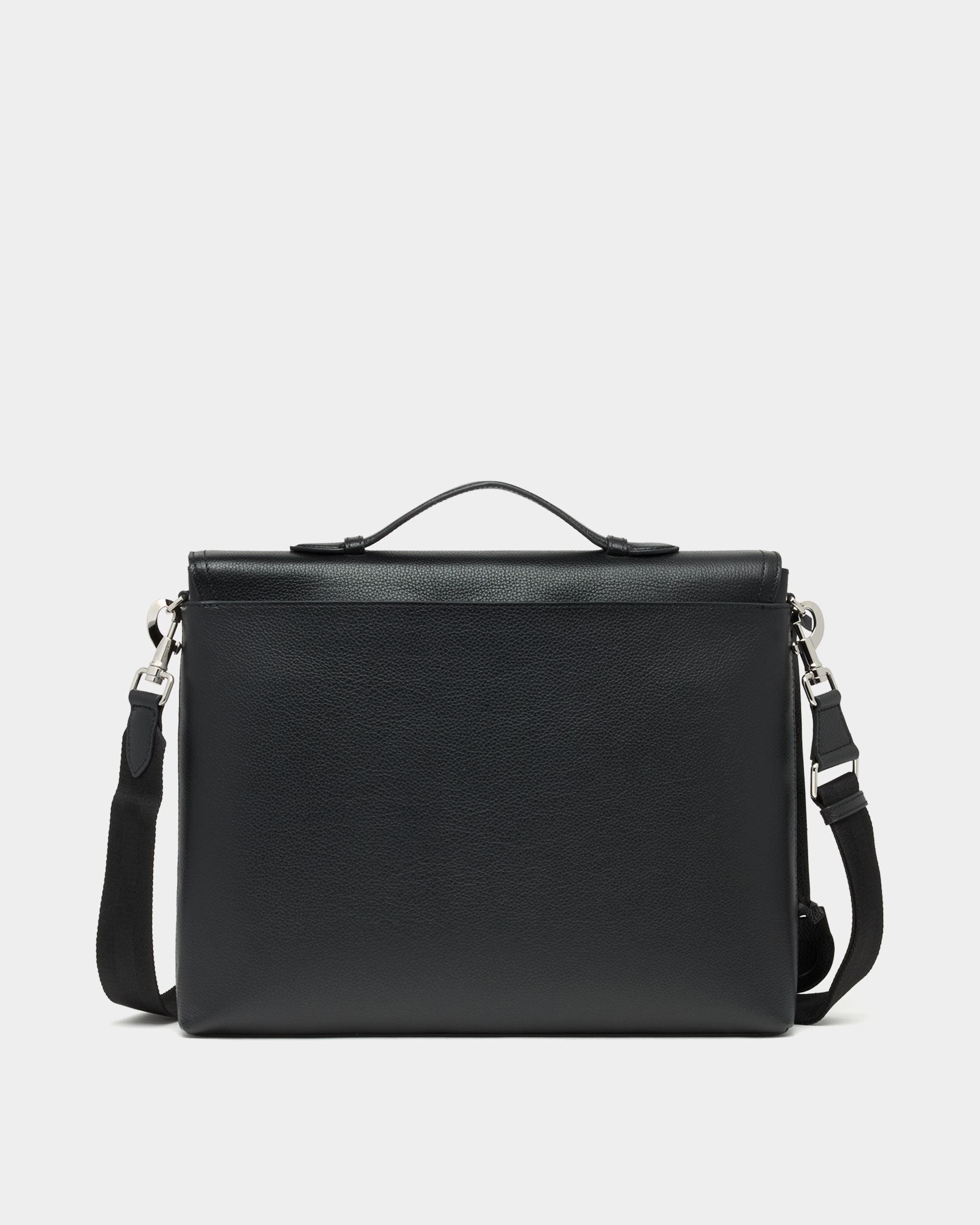 Bally Global - Capitol Briefcase in Black Grained Leather - Black
