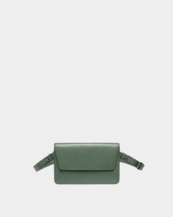 Acres Leather Crossbody In Sage
