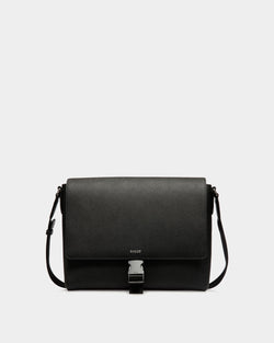 Messenger Bag in Black Embossed Leather